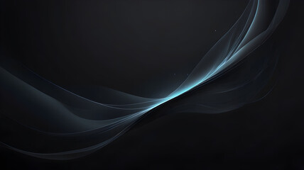 Black background with a colorful soft, ethereal light flowing through the center.	