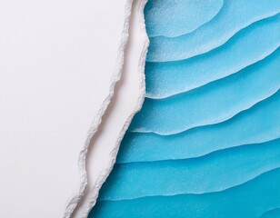 illustration of folded paper that forms a water wave shape.. generative ai