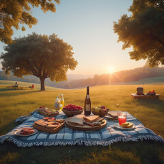 picnic table in the park