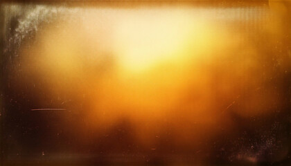 Serene Gradient of Warm Sunrise Colors Blending into the Morning Sky with a Subtle Texture of Fine Canvas Fabric Golden Haze. Poster Banner Background Grunge with Copy Space