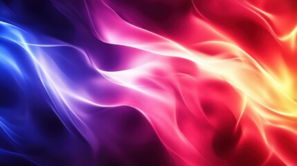 Obraz premium Ethereal Waves A Vibrant Flow of Colorful Motion