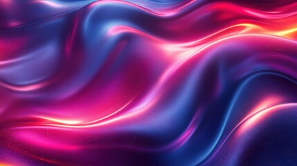 Obraz premium Vibrant Waves An Abstract Design in Pink, Blue, and Purple