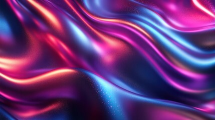 Obraz premium Vibrant Waves of Colorful Abstract Patterns in Fluid Motion