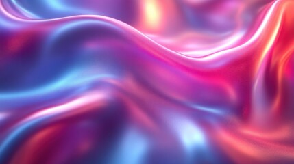 Obraz premium Vibrant Undulating Fabric Abstract Texture in Pink, Purple, Blue