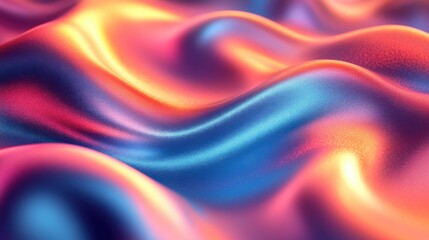 Obraz premium Vibrant Waves of Color in Flowing Fabric Texture