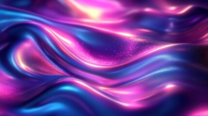 Fototapeta premium Vibrant Abstract Waves of Blue and Pink Hues