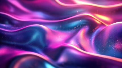 Fototapeta premium Ethereal Fluidity Abstract Waves of Colorful Fabric-like Energy