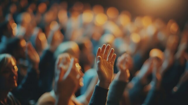 Hybrid Event Training Meeting. Promotion Applause, Generative AI