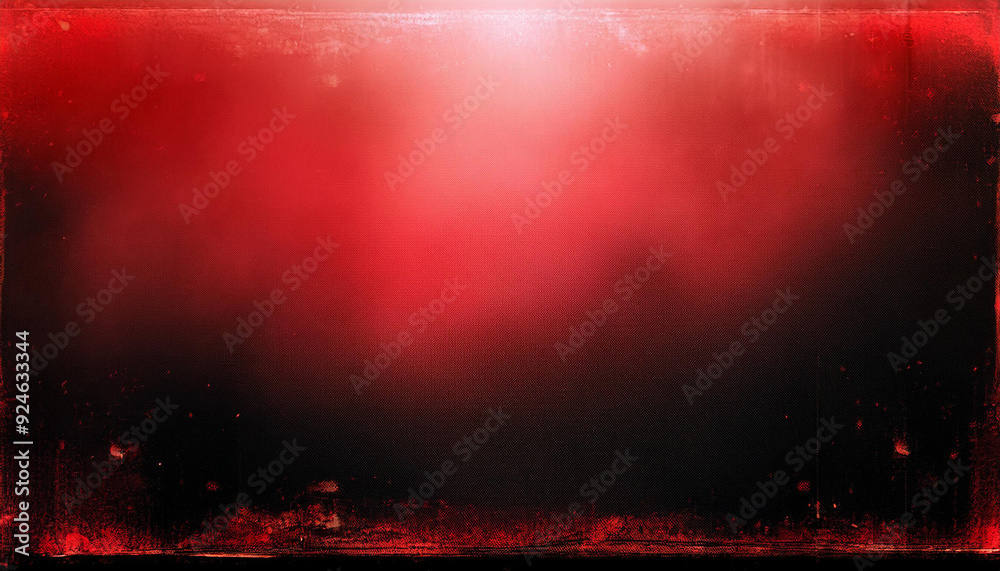 Poster textured vintage red leather canvas with weathered scratches and darkened edges creating a warm, nos
