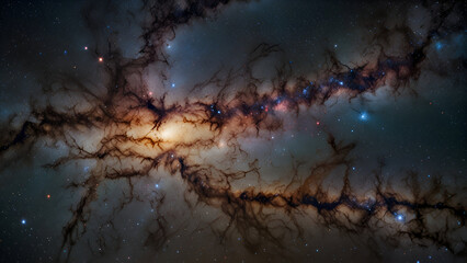 Cluster of milky-ways in one sightseeing,  never-ending world