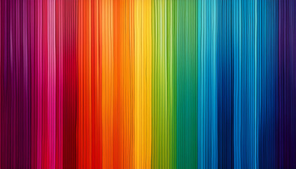 Obraz premium Vibrant display of colorful vertical lines in shades from red to blue