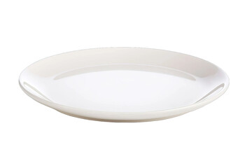 A clean, elegant white plate perfect for serving meals in a modern dining setting, showcasing minimalist design and functionality.