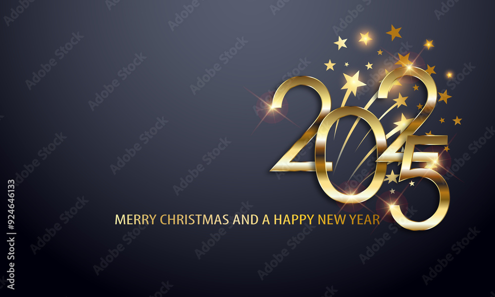 Wall mural 2025 Happy New Year 