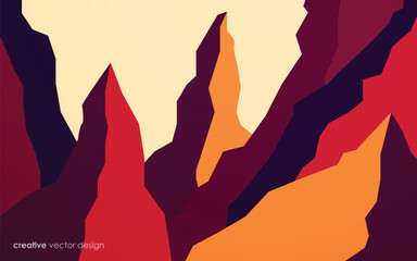 modern abstract red, orange and brown color background