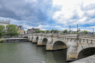 Naklejka premium France. Paris. Views and attractions in summer