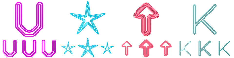 Line logo design collection