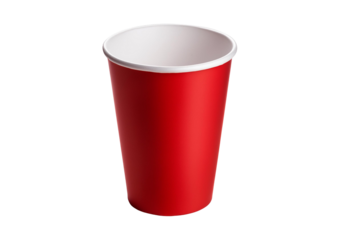 Party red cup isolated on a transparent or white background