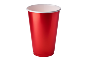 Party red cup isolated on a transparent or white background