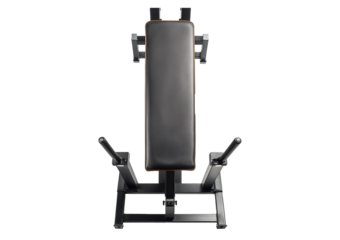 Top view of abdominal gym bench isolated isolated on a transparent or white background