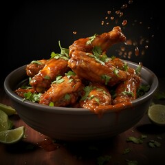 Spicy Chicken Wings with Fresh Herbs and Chili Flakes