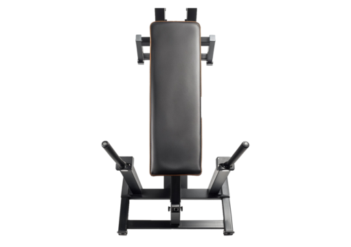 Top view of abdominal gym bench isolated isolated on a transparent or white background