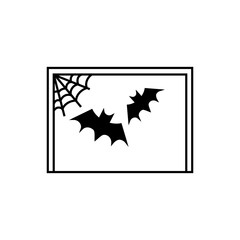 Hallowen pattern with scary bats. Vector seamless background