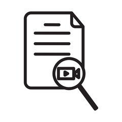 Movie scripts linear icon. Screenplay writing. Thin line illustration. Scenario. Film making.