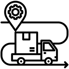 Tracking Delivery Icon