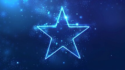 Star outline, simple points, SVG, twinkling light