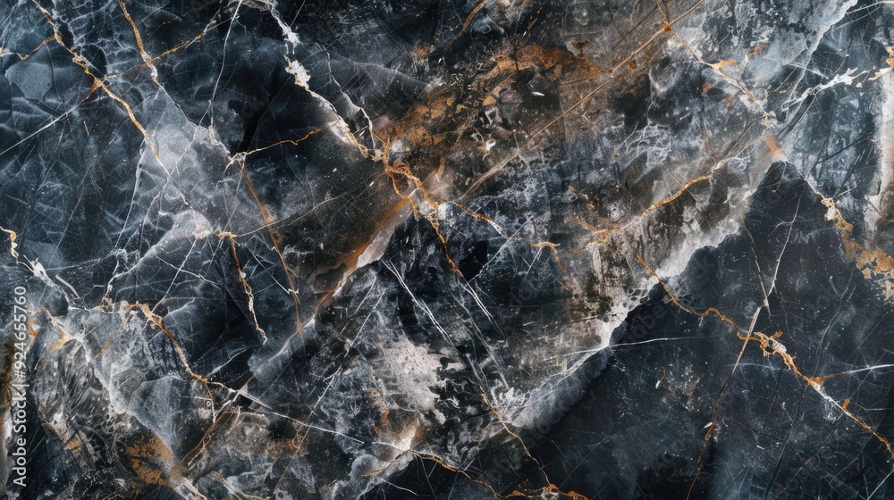 Poster Close-up shot of a marble surface with intricate patterns and textures