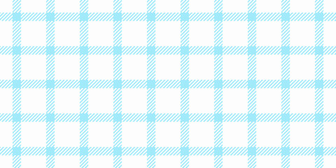 Selection check background tartan, difficult seamless textile plaid. Detailed pattern texture fabric vector in white and cyan colors.