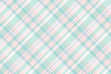International texture seamless vector, website textile check background. Summer pattern fabric plaid tartan in light and white colors.