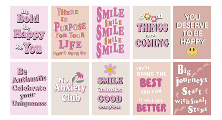 Mental health posters, positive affirmation posters, A4 posters. Wall art, A4 prints, motivation posters. Printable art, 10 pack bundle, print on demand, wallpapers, screensaver