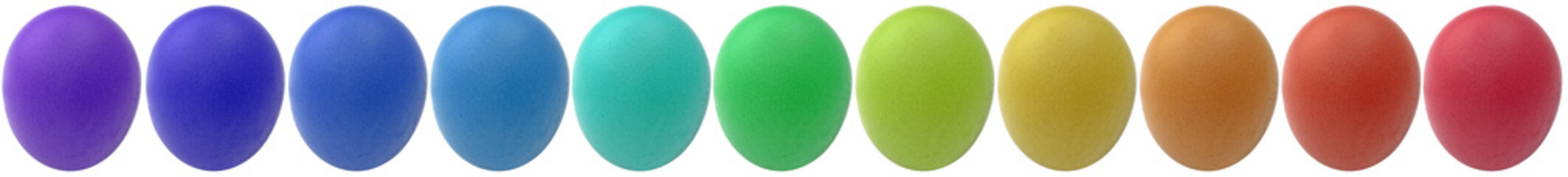 Œufs couleurs arc-en-ciel