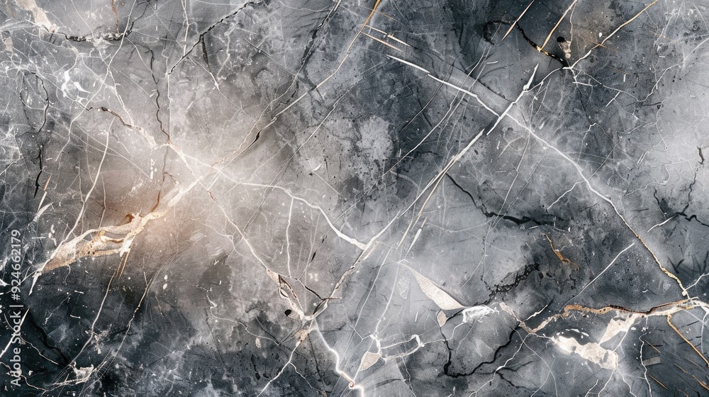 Aufkleber Close-up view of a smooth marble surface with subtle veining