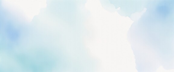 Blue Digital Pastel Watercolor Background