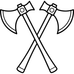 Illustration on Axe and ax