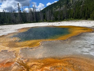 colorfull geyser