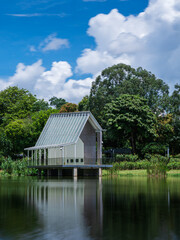Fototapeta premium house on the lake