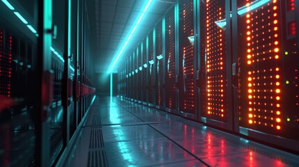 data server center digital security concept