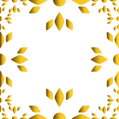 golden floral frame