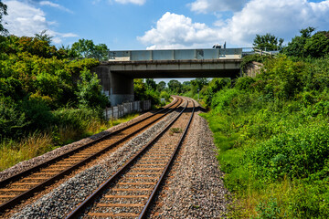 British Railways network rail passenger commuter suburban rural railway station England UK