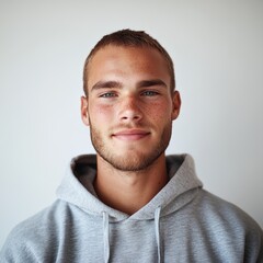 Fototapeta premium Young teenager smiling with a happy expression on a transparent background