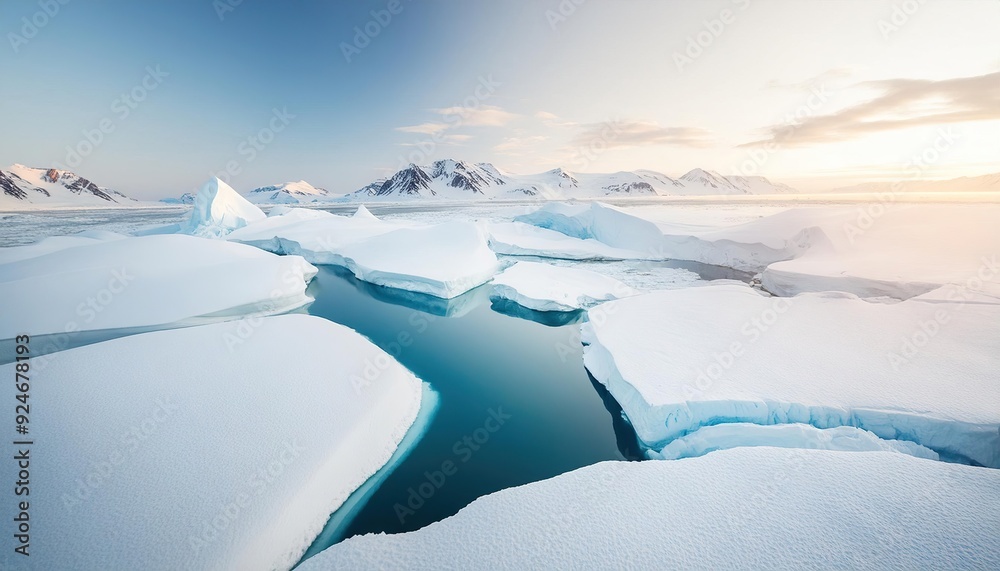 Wall mural Melting Glacier in the Arctic