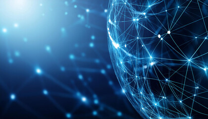 Close-Up of Network Connections and Digital Communication