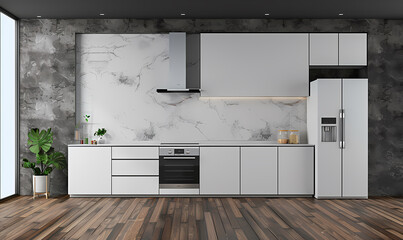 modern kitchen interior