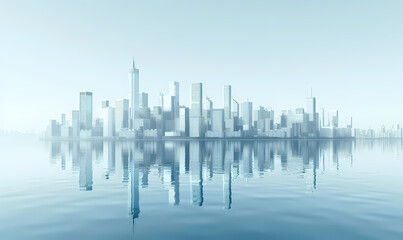 Naklejka premium modern city skyline