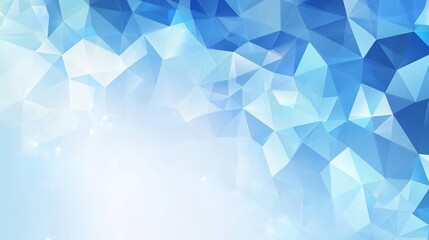 Obraz premium Abstract background with blue and white geometric shapes, representing technology, innovation, data, futuristic design, and digital art.