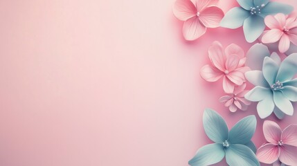 Fototapeta premium Charming Floral Arrangement in Soft Pastel Tones