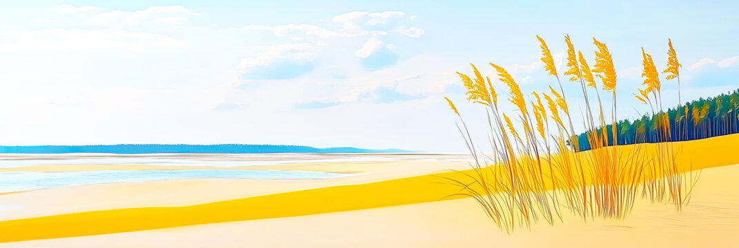 Ein Strand mit D&uuml;nen 